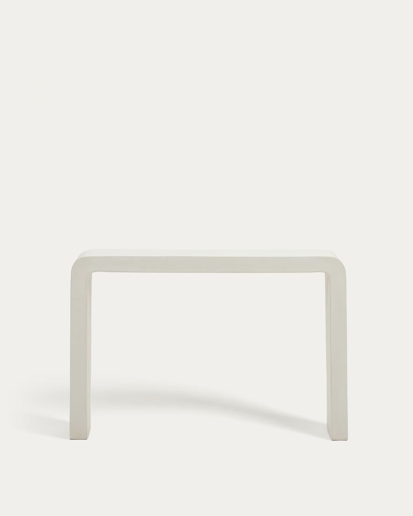 Kave Home Aiguablava Console in White Cement, 120 x 80 cm