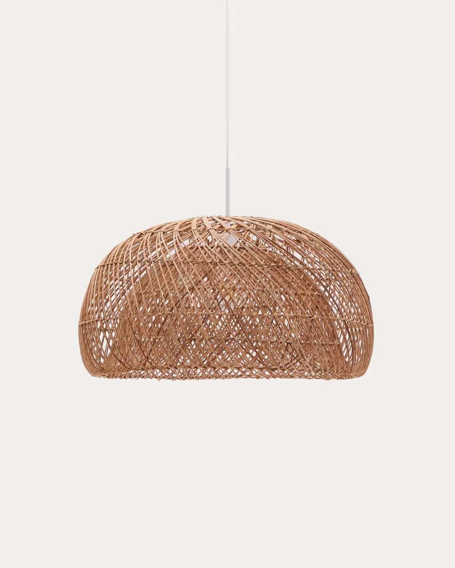 Kave Home Isora Rattan Ceiling Lamp Shade with Natural Finish Ø60cm