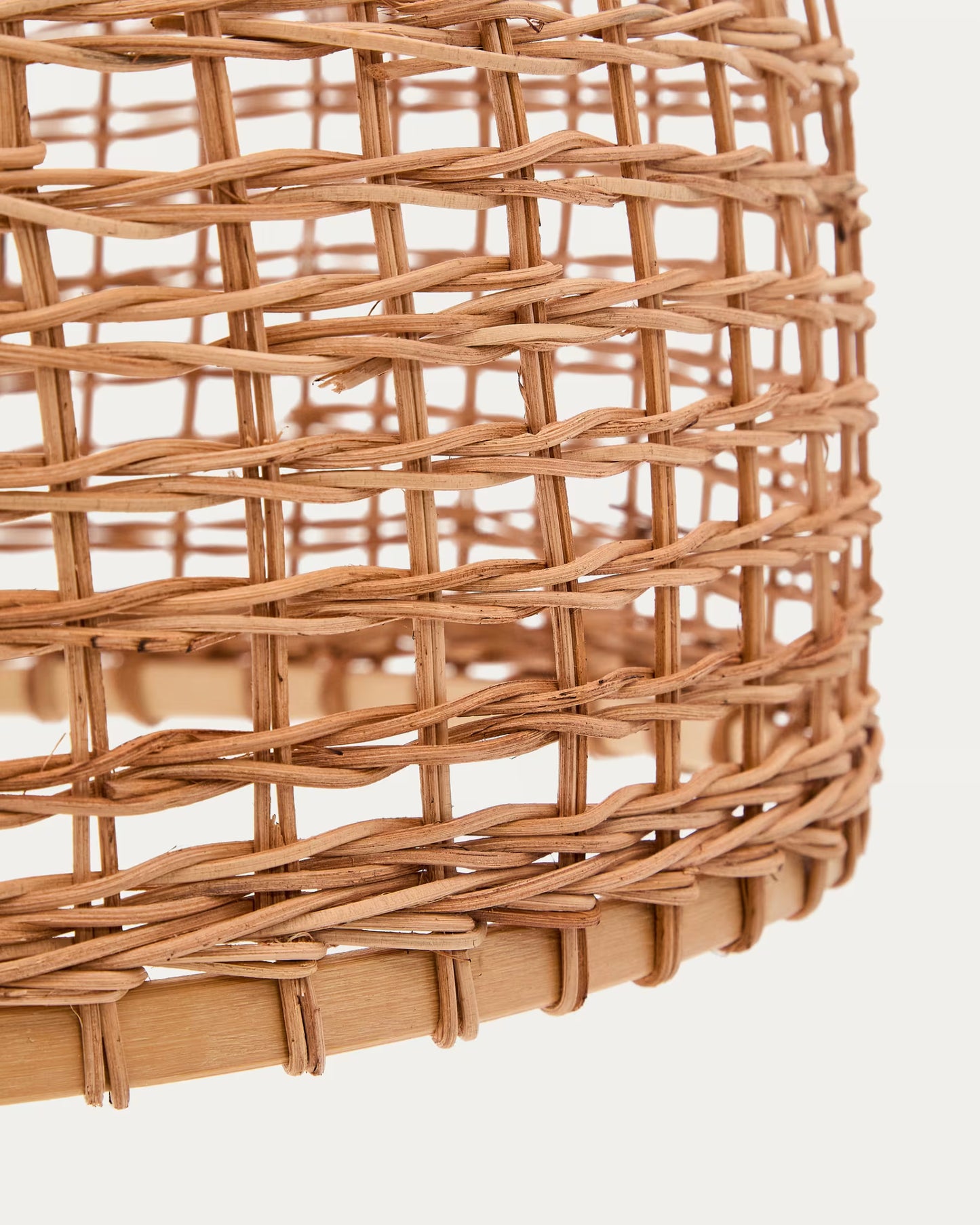 Kave Home Dakira Ceiling Lamp Shade in Rattan with Natural Finish Ø52cm