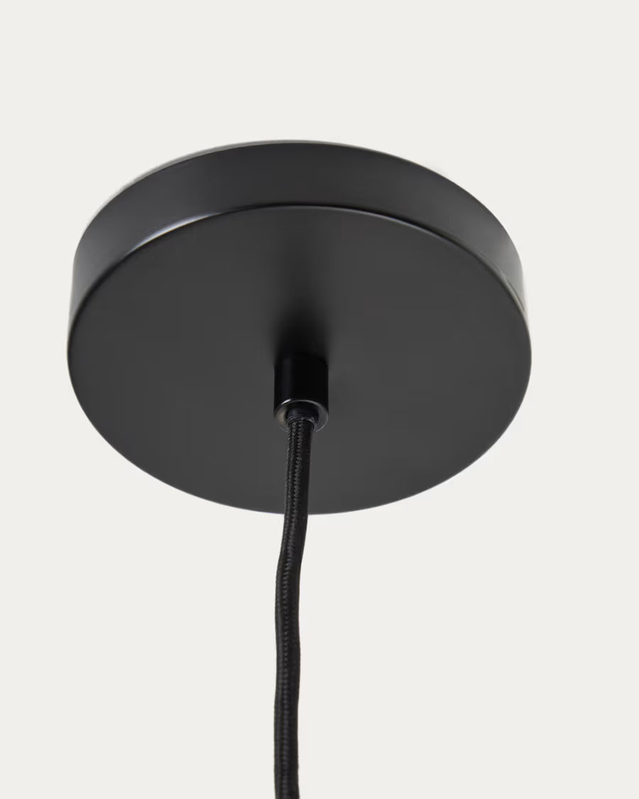 Kave Home Drava Ceiling Lamp in Burgundy Ceramic
