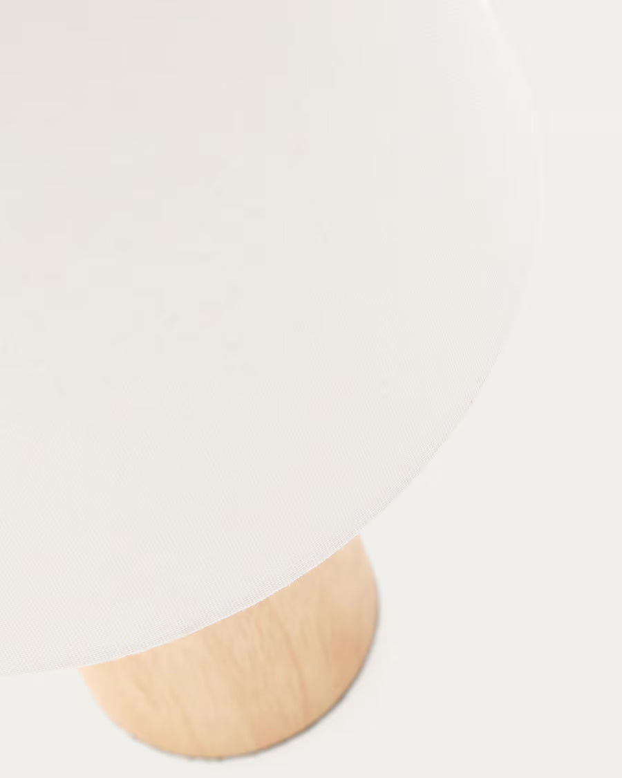Kave Home Marga Table Lamp Made From Solid Rubber Wood with Natural Finish
