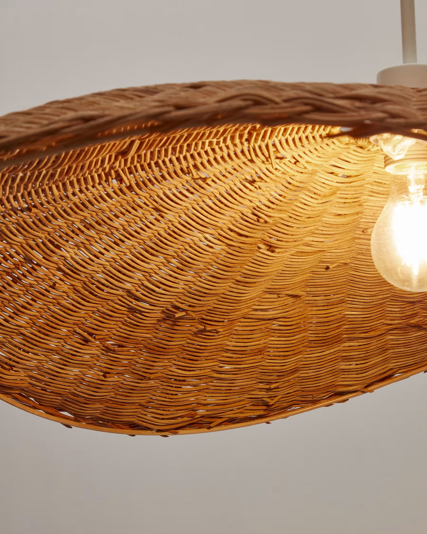 Kave Home Bisbal ceiling Lamp Shade with a Natural Finish, Ø 80 cm