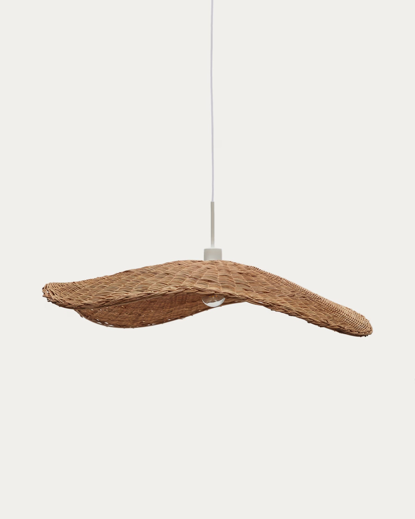 Kave Home Bisbal ceiling Lamp Shade with a Natural Finish, Ø 80 cm