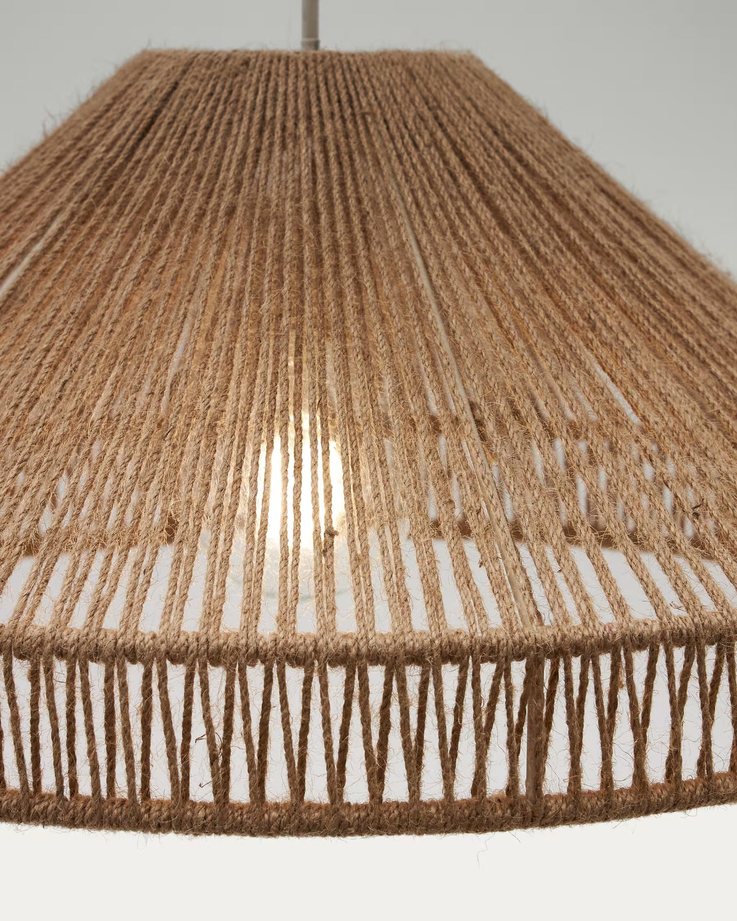 Kave Home Pontos Ceiling Lamp Shade in Jute with a Natural Finish, Ø 45 cm