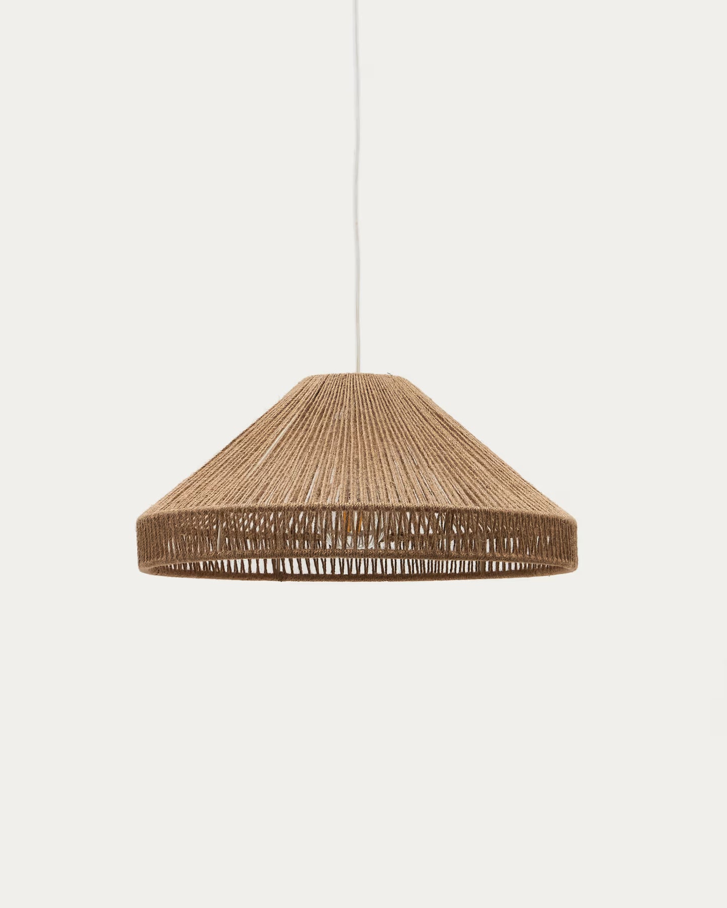 Kave Home Pontos Ceiling Lamp Shade in Jute with a Natural Finish, Ø 45 cm
