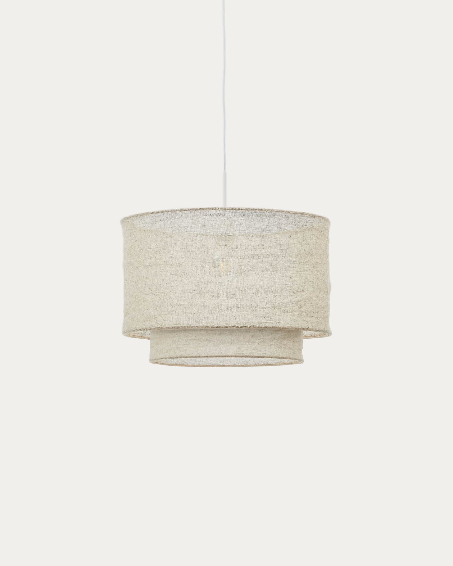 Kave Home Mariela Linen Ceiling Lamp Shade in a Beige Finish Ø 40 x 34 cm