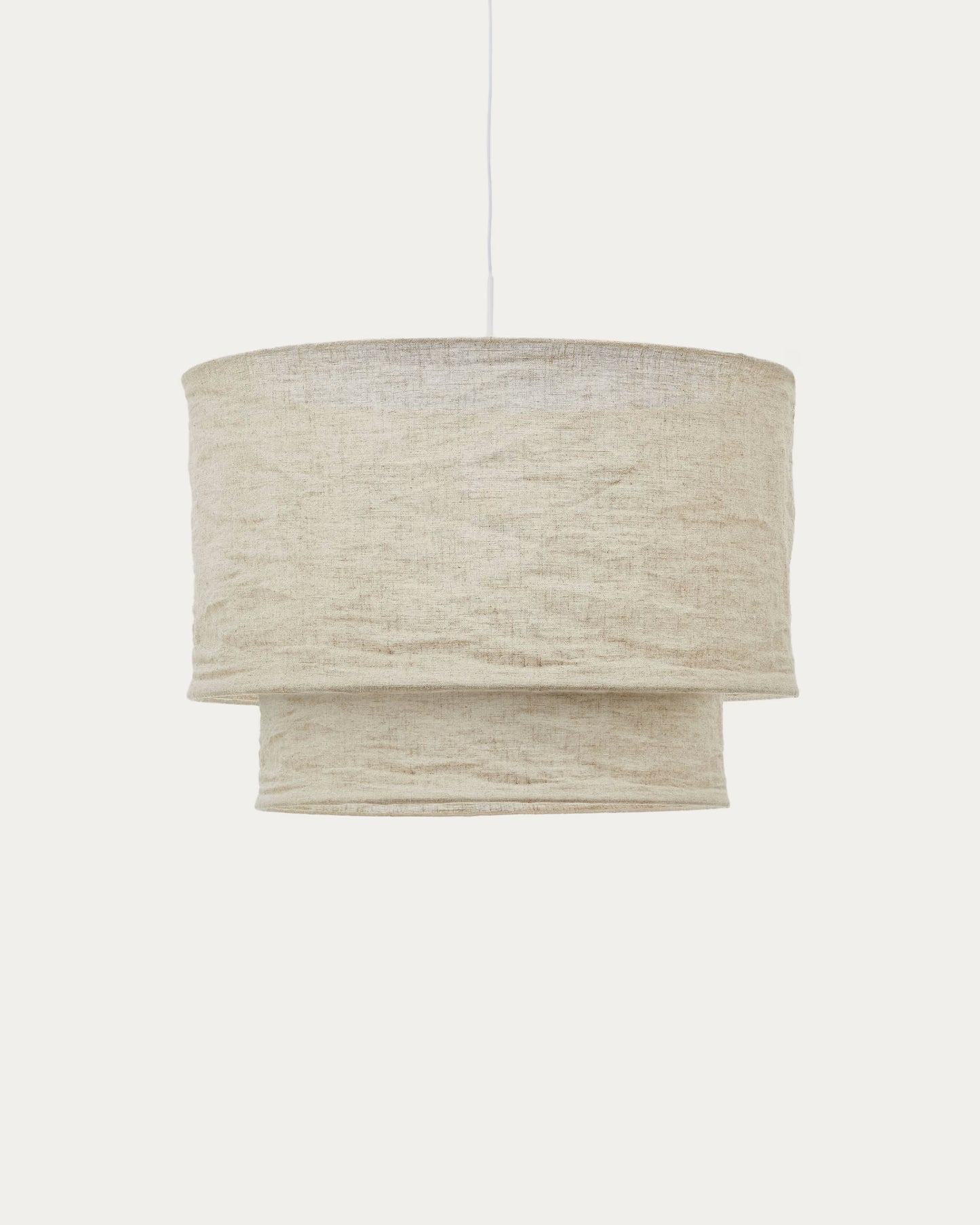 Kave Home Mariela Linen Ceiling Lamp Shade in a Beige Finish Ø 60 x 40 cm