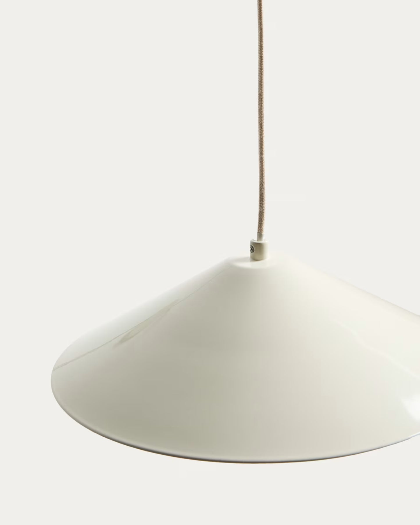 Kave Home Kally Wall Lamp in a Beige Painted Finish UK Adapter