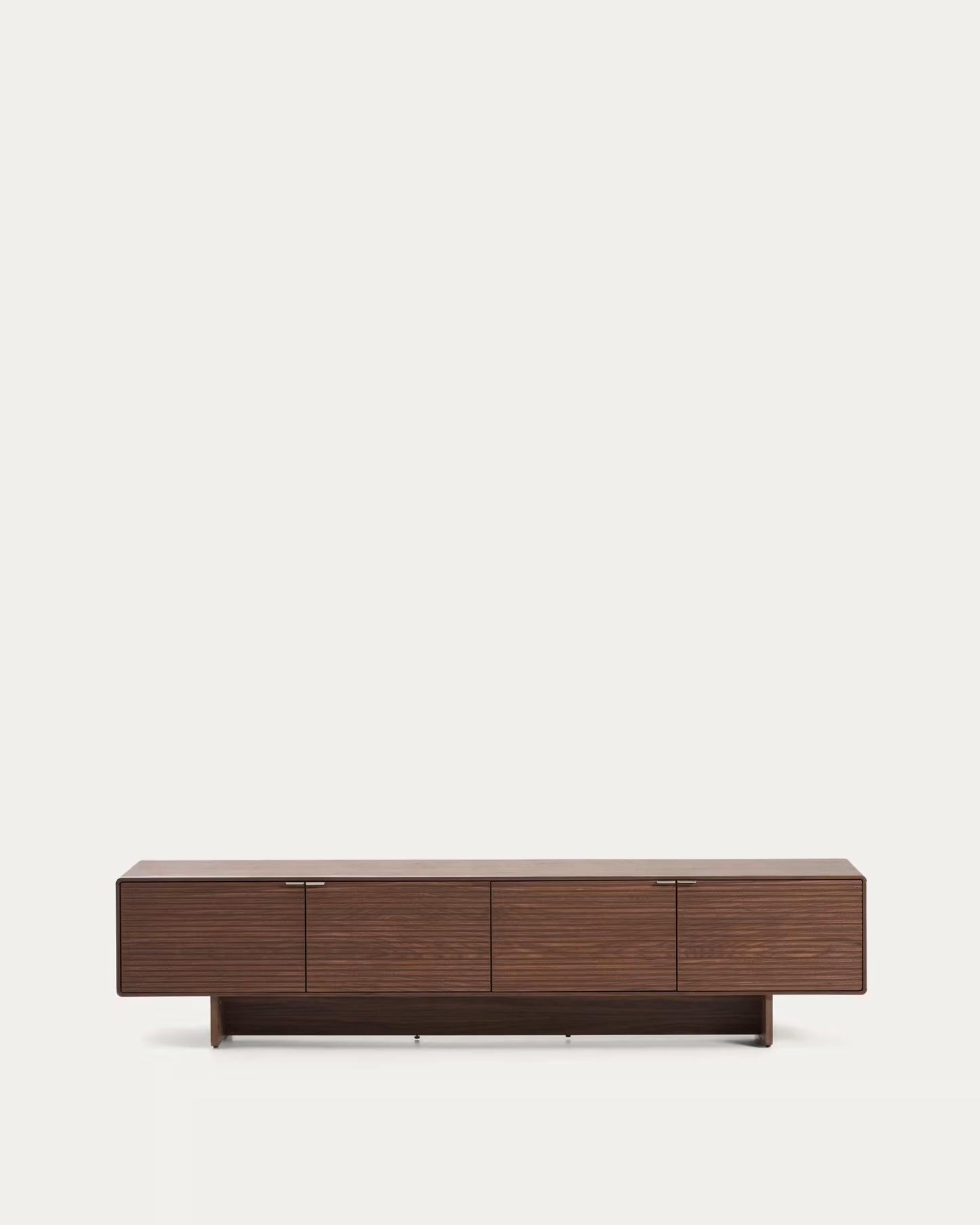 Kave Home Norlen 4-Door TV Stand in Walnut Veneer FSC Mix Credit 200 x 46 cm