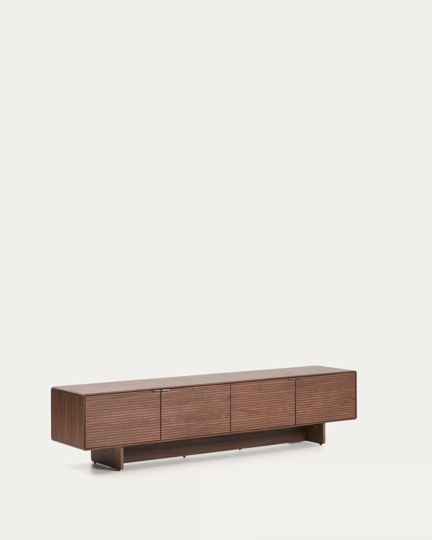 Kave Home Norlen 4-Door TV Stand in Walnut Veneer FSC Mix Credit 200 x 46 cm