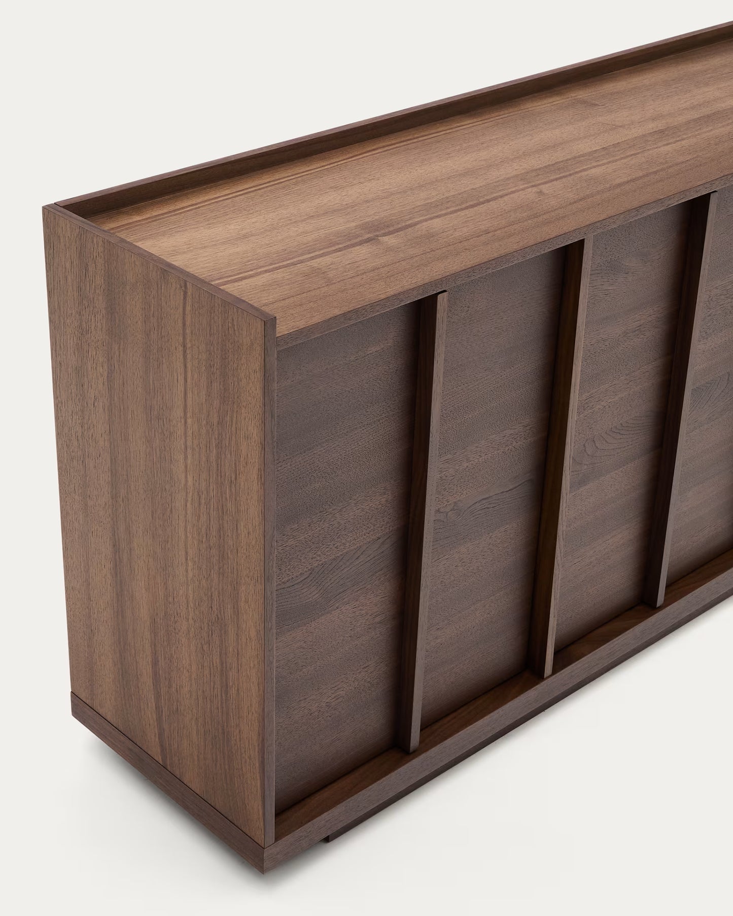Kave Home Onix Sideboard with a Walnut Veneer in a Dark Finish, 200 x 80 cm FSC Mix Credit
