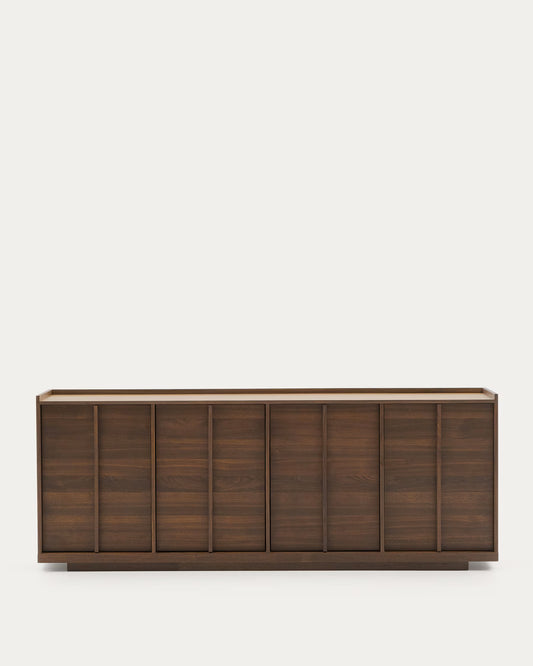Kave Home Onix Sideboard with a Walnut Veneer in a Dark Finish, 200 x 80 cm FSC Mix Credit