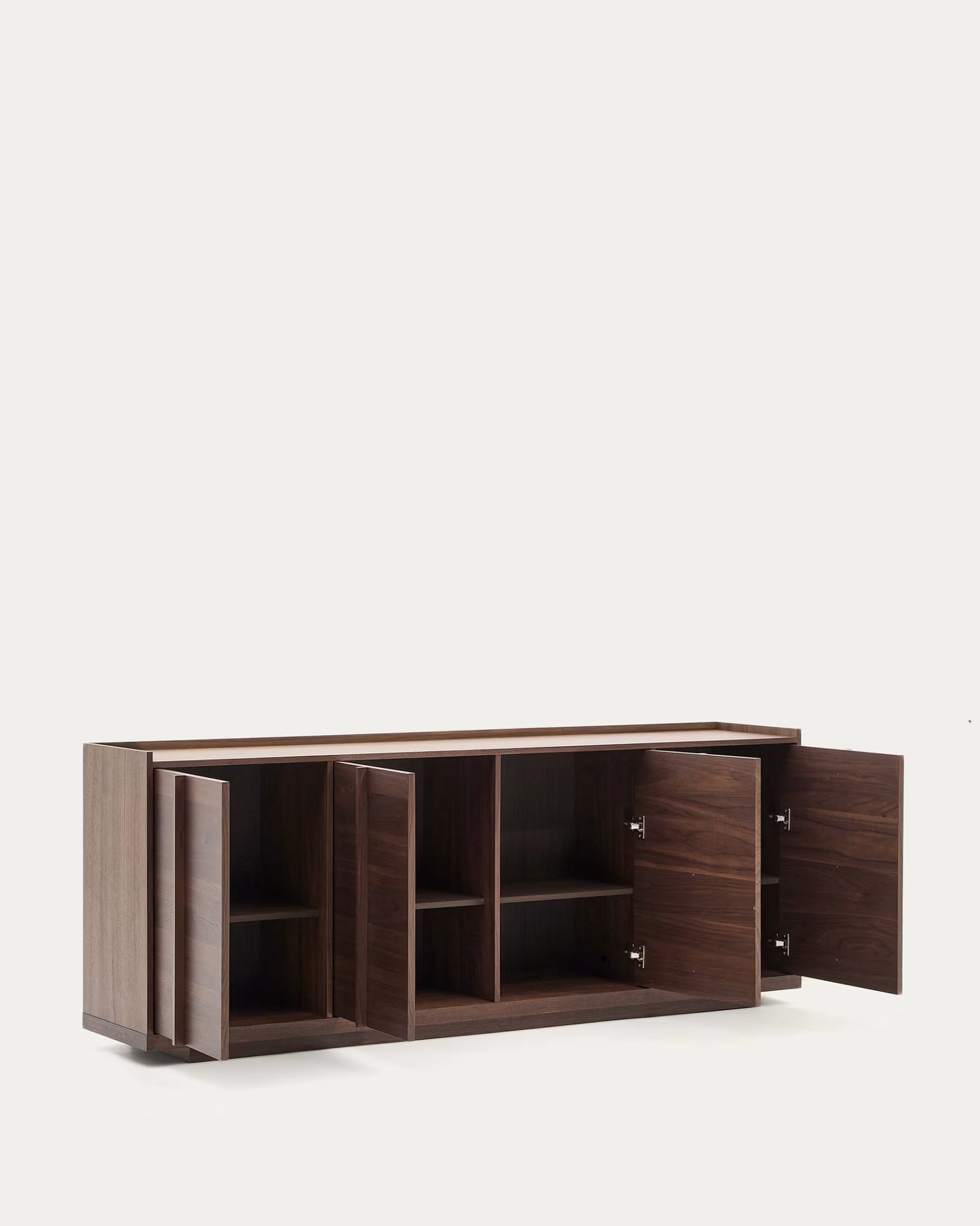 Kave Home Onix Sideboard with a Walnut Veneer in a Dark Finish, 200 x 80 cm FSC Mix Credit