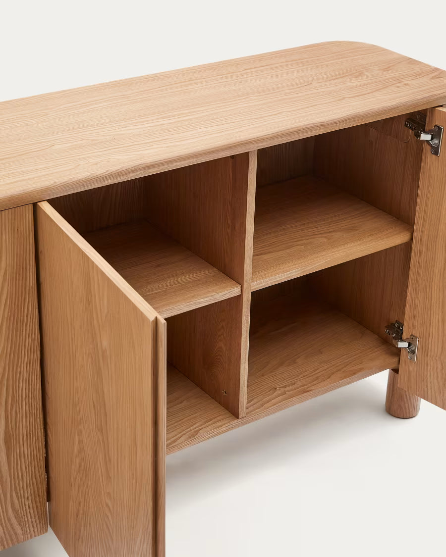 Kave Home Salaya Sideboard in Ash Plywood FSC Mix Credit, 200 cm x 79 cm
