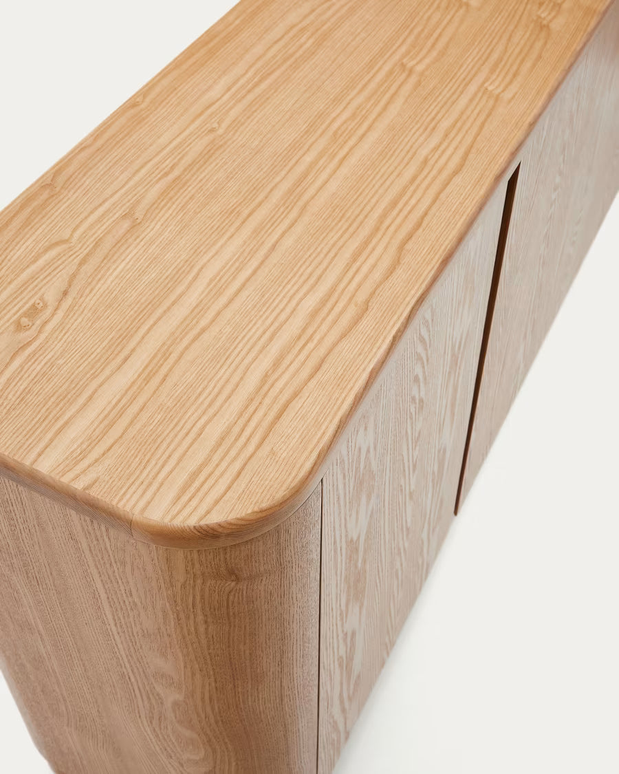 Kave Home Salaya Sideboard in Ash Plywood FSC Mix Credit, 200 cm x 79 cm
