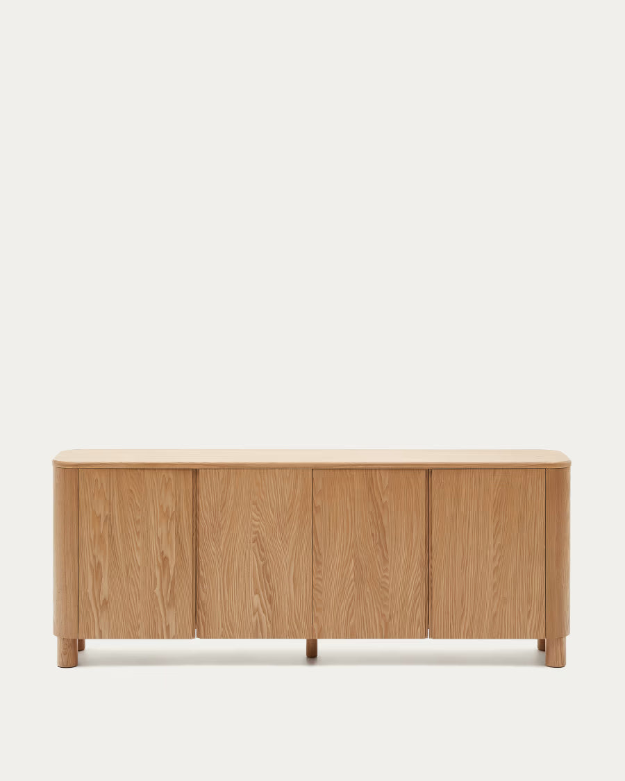 Kave Home Salaya Sideboard in Ash Plywood FSC Mix Credit, 200 cm x 79 cm