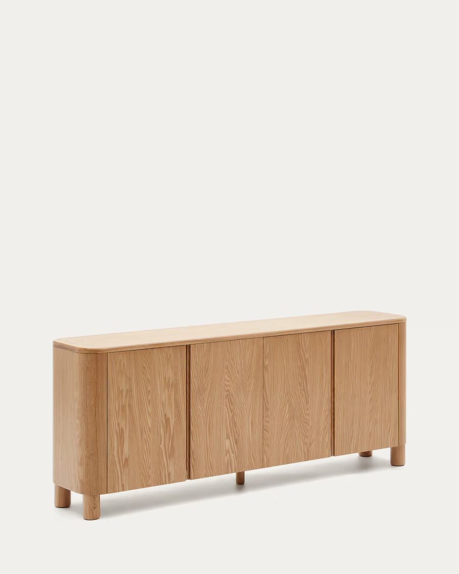 Kave Home Salaya Sideboard in Ash Plywood FSC Mix Credit, 200 cm x 79 cm