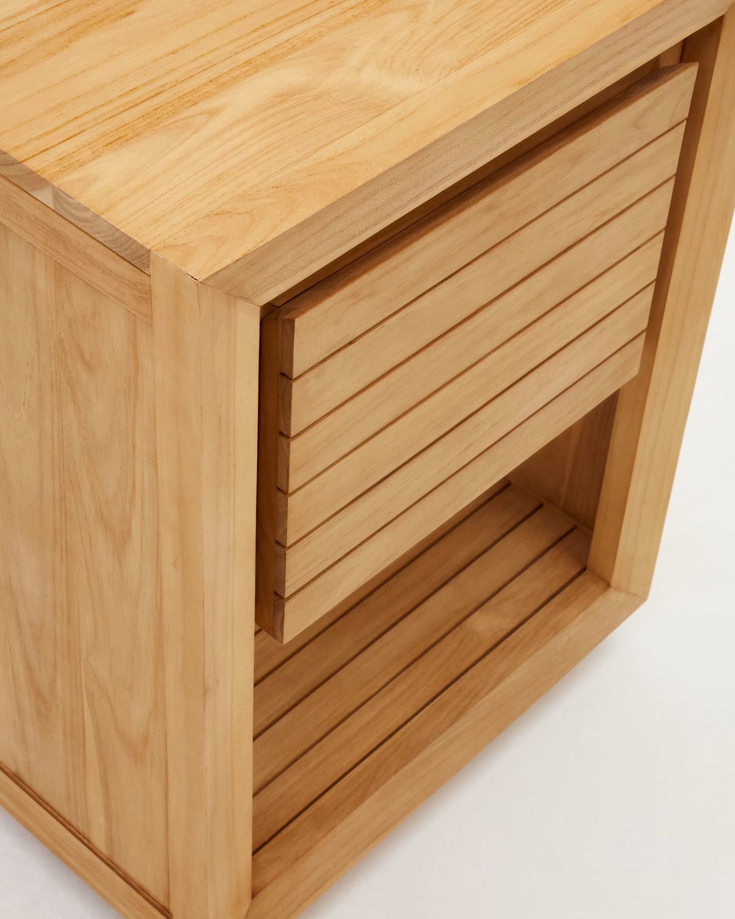 Kave Home Saula Bathroom Furniture in Solid Teak Wood with Natural Finish, 60 x 45 cm