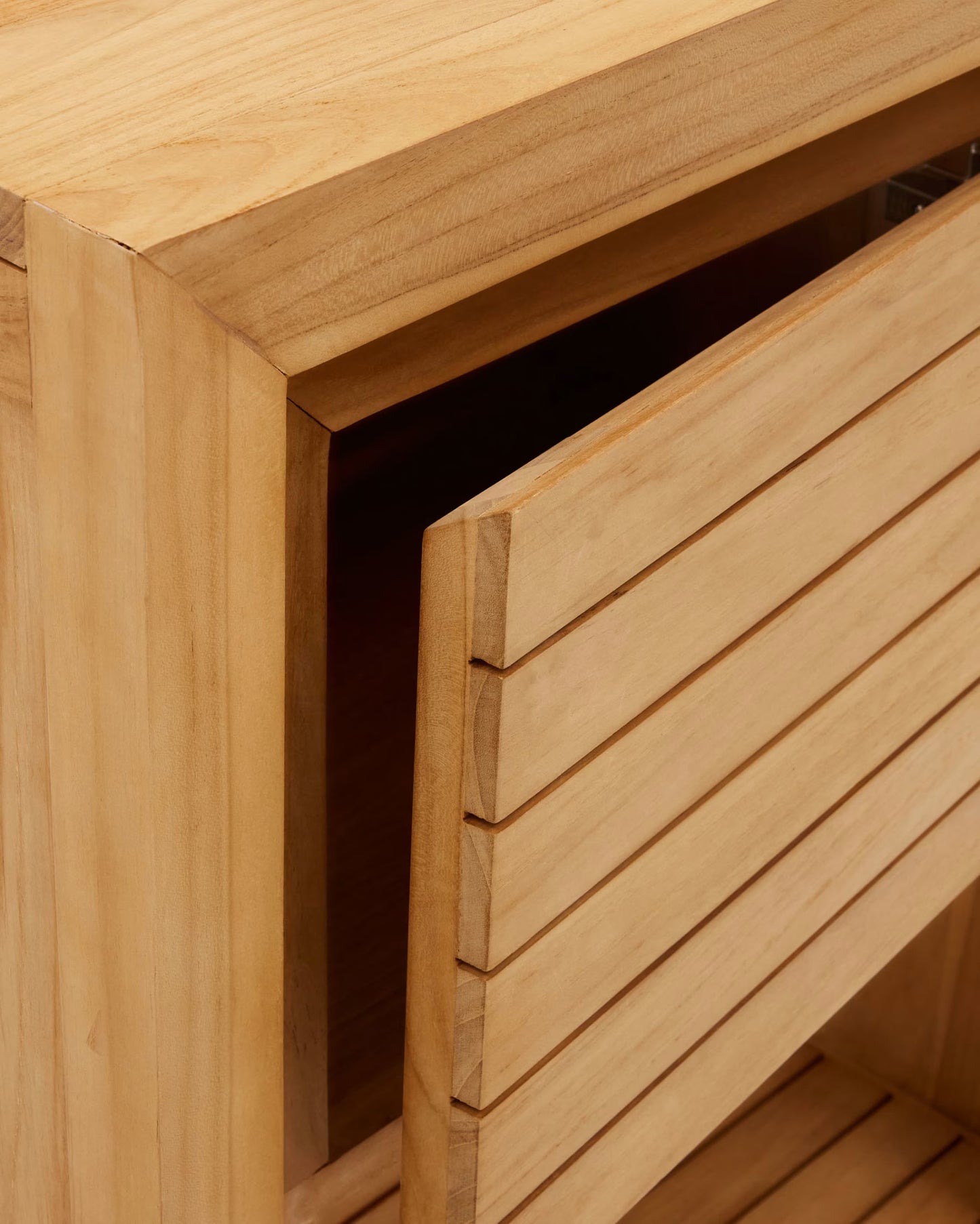 Kave Home Saula Bathroom Furniture in Solid Teak Wood with Natural Finish, 60 x 45 cm