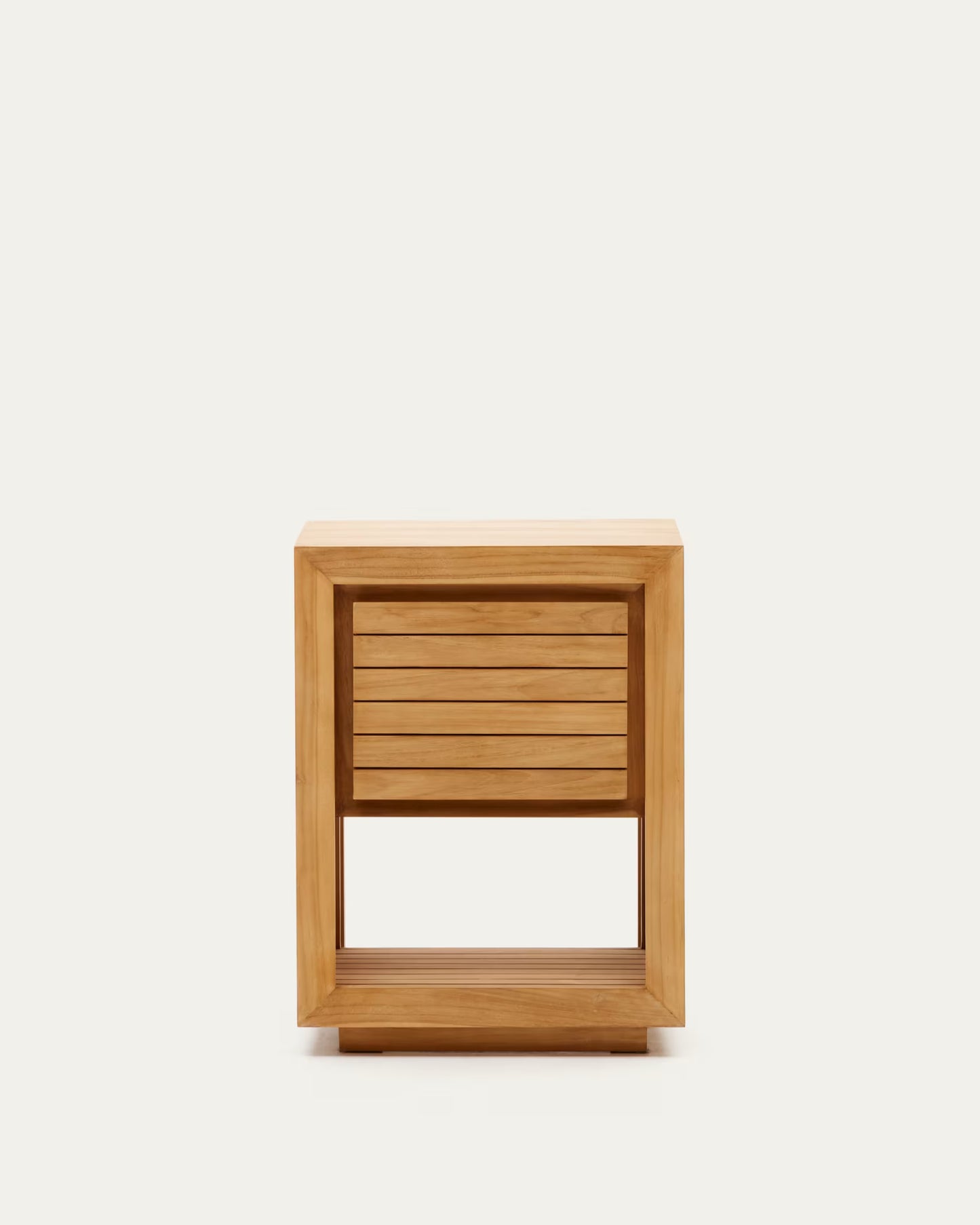 Kave Home Saula Bathroom Furniture in Solid Teak Wood with Natural Finish, 60 x 45 cm