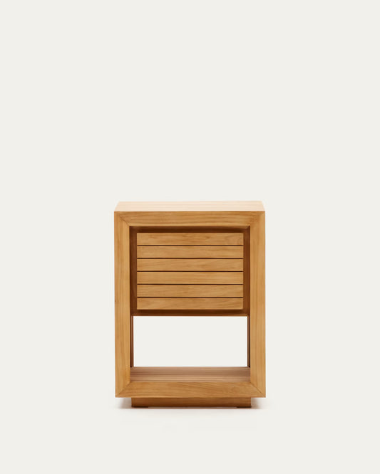 Kave Home Saula Bathroom Furniture in Solid Teak Wood with Natural Finish, 60 x 45 cm