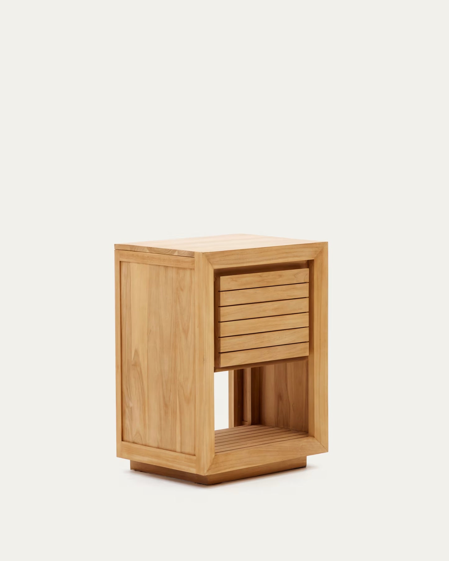 Kave Home Saula Bathroom Furniture in Solid Teak Wood with Natural Finish, 60 x 45 cm