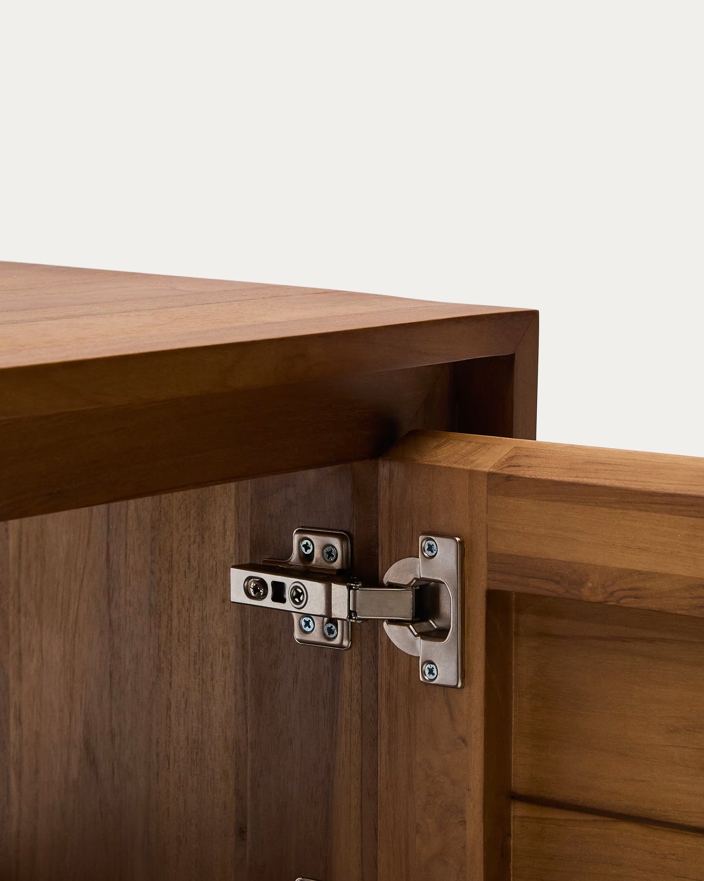 Kave Home Kenta Bathroom Furniture in Solid Teak Wood with a Walnut Finish, 60 x 45 cm