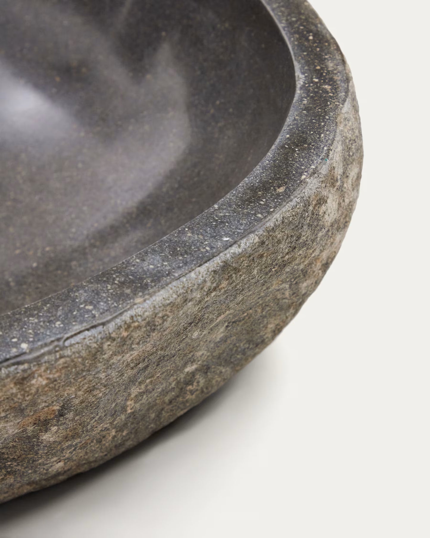 Kave Home Tetsu Stone Wash Basin, Ø 40 cm