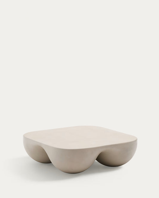 Kave Home Colba Polystone Coffee Table 100 x 100cm