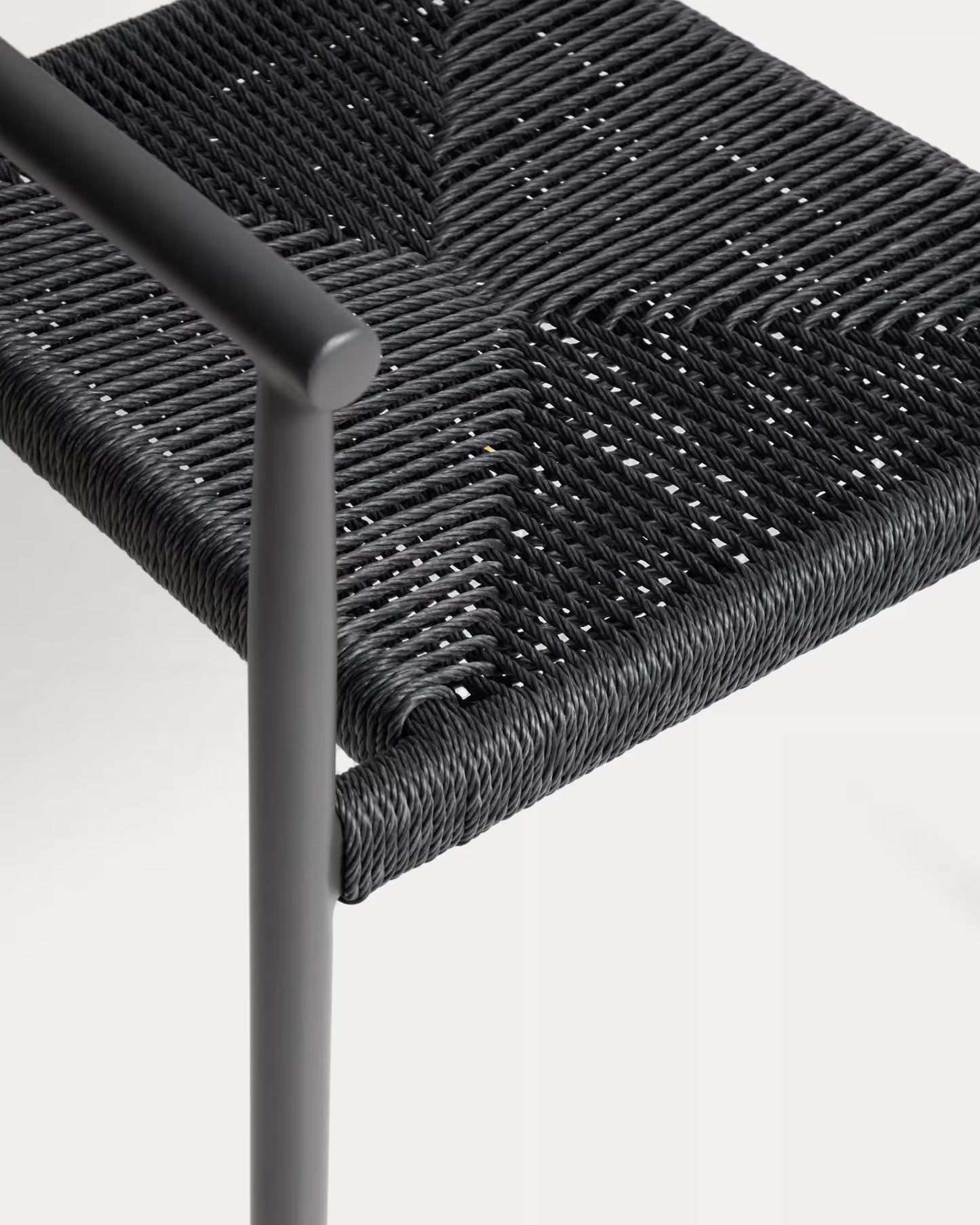 Kave Home Livadia Stackable Outdoor Chair in Graphite Aluminium