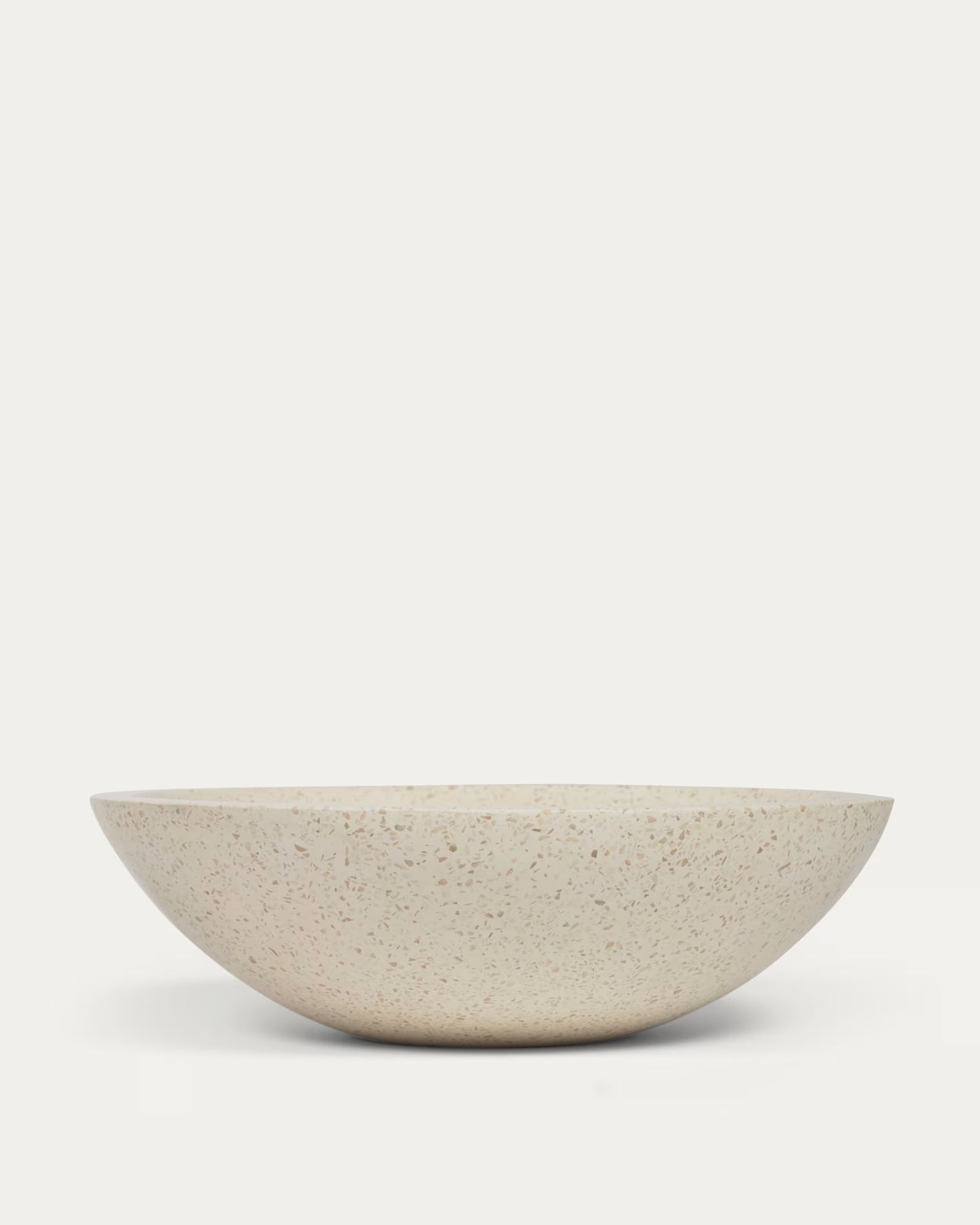 Kave Home Delina Countertop Washbasin in White Terrazzo Ø 40 cm