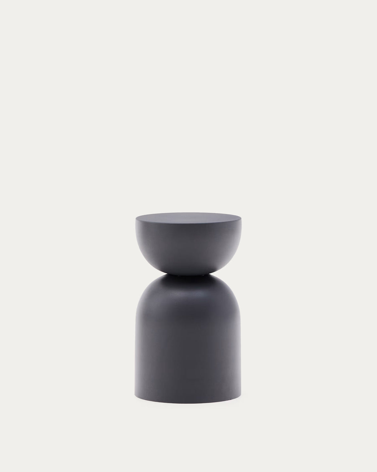 Kave Home Side Table Rachell Made of Metal with a Grey Painted Finish Ø30 cm