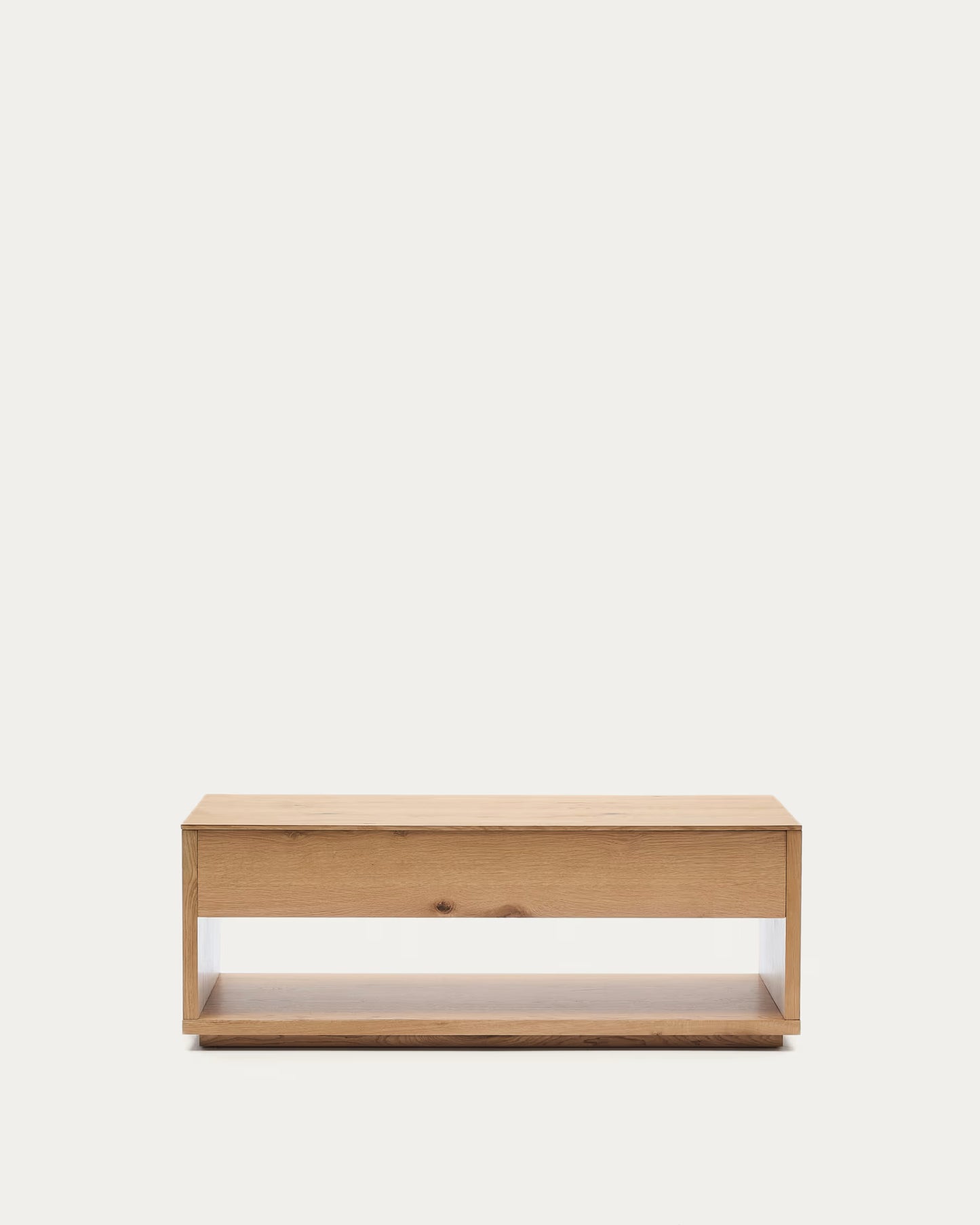 Kave Home Alguema Raisable Coffee Table in Oak Veneer with Natural Finish 120 x 60 cm