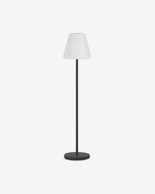 Kave Home Outdoor Amaray floor lamp in steel with black finish