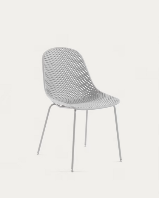 Kave Home Quinby outdoor dining chair in white