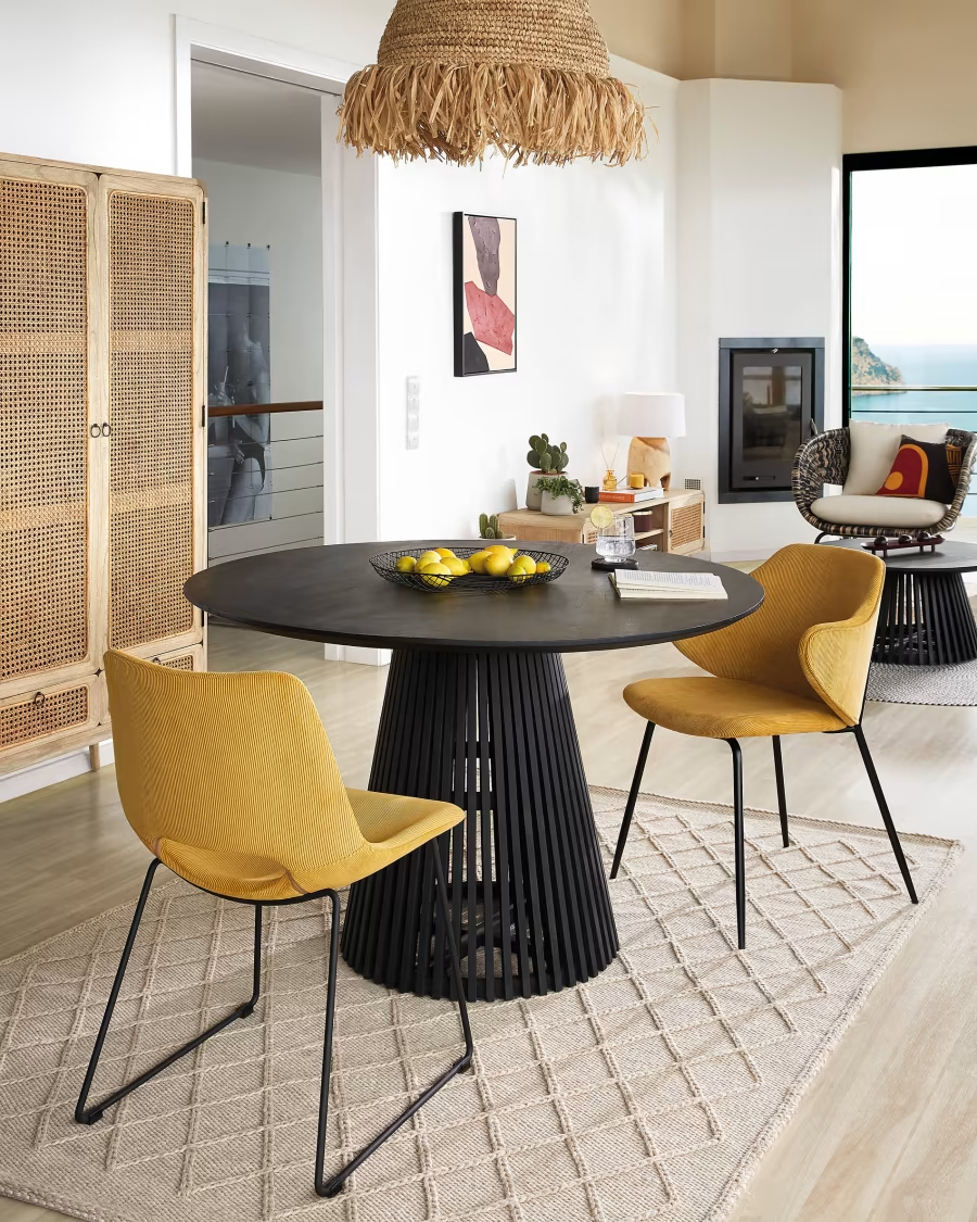Kave Home Jeanette Ø 120 cm black table