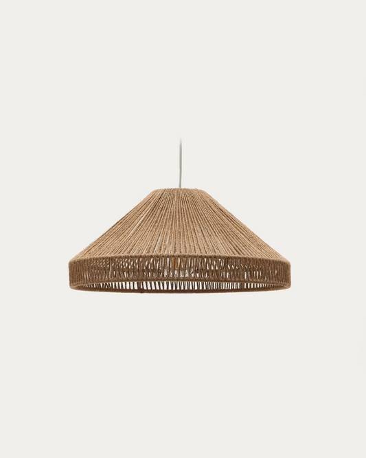 Kave home Pontos ceiling lamp shade in jute with a natural finish, Ø 45 cm