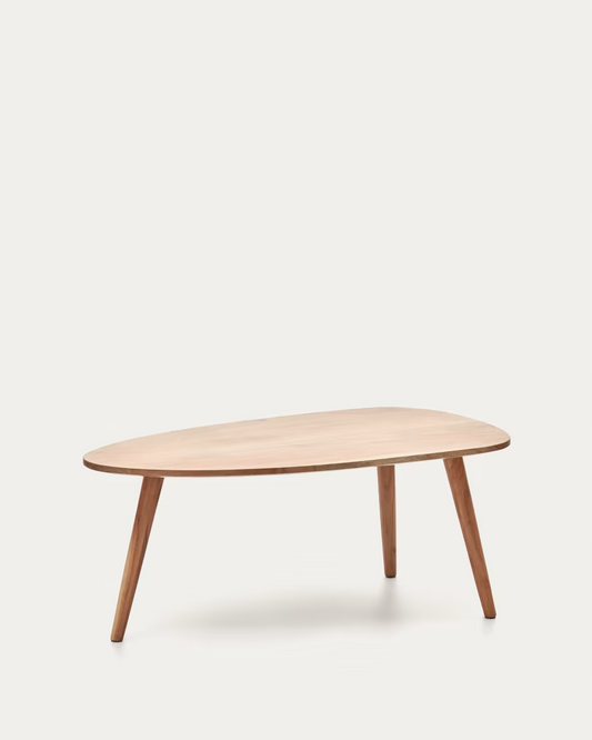 Kave Home Eluana coffee table in solid acacia with natural finish, Ø 110 x 60 cm