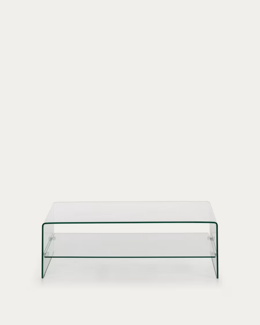 Kave Home Burano glass coffee table 110 x 55 cm