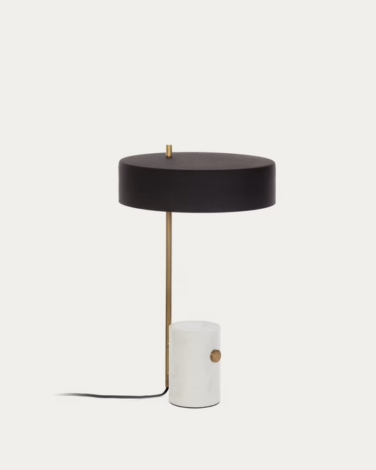Kave Home Phant table lamp in metal and marble